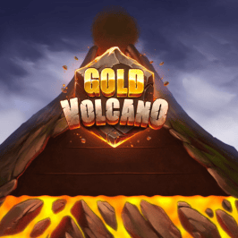 Gold Volcano Game Logo