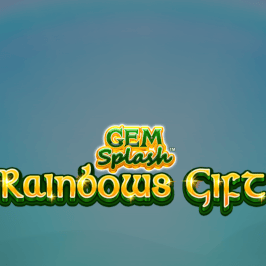 Gem Splash: Rainbows Gift Game Logo