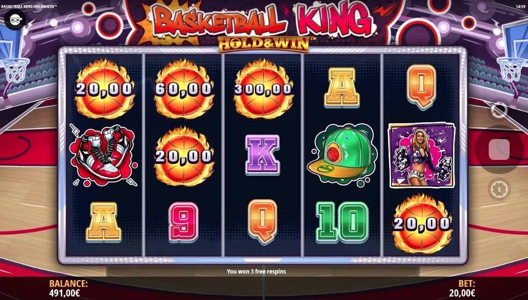 Basketball King Hold and Win