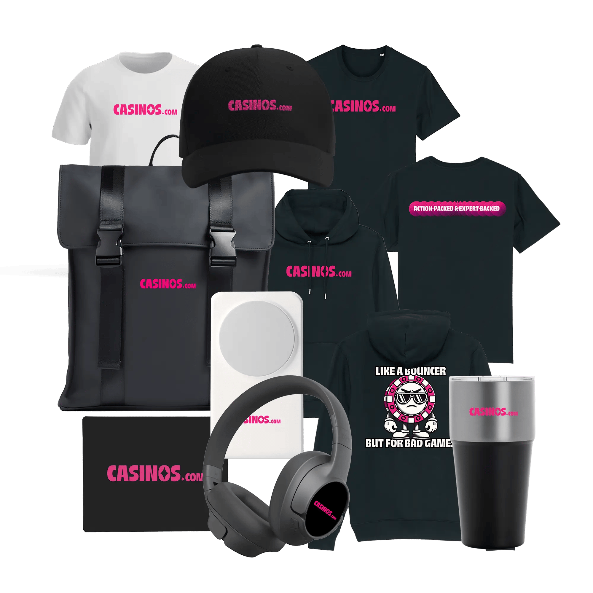 Pack of Items From the Merch Store